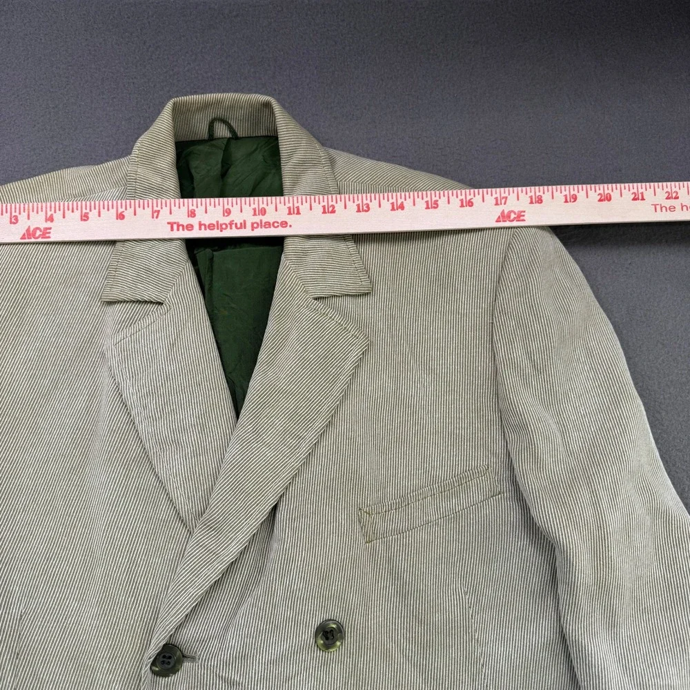 Vintage‎ Corduroy Matiles Shop Jacket Men 41R Double Breasted Thrashed Grunge